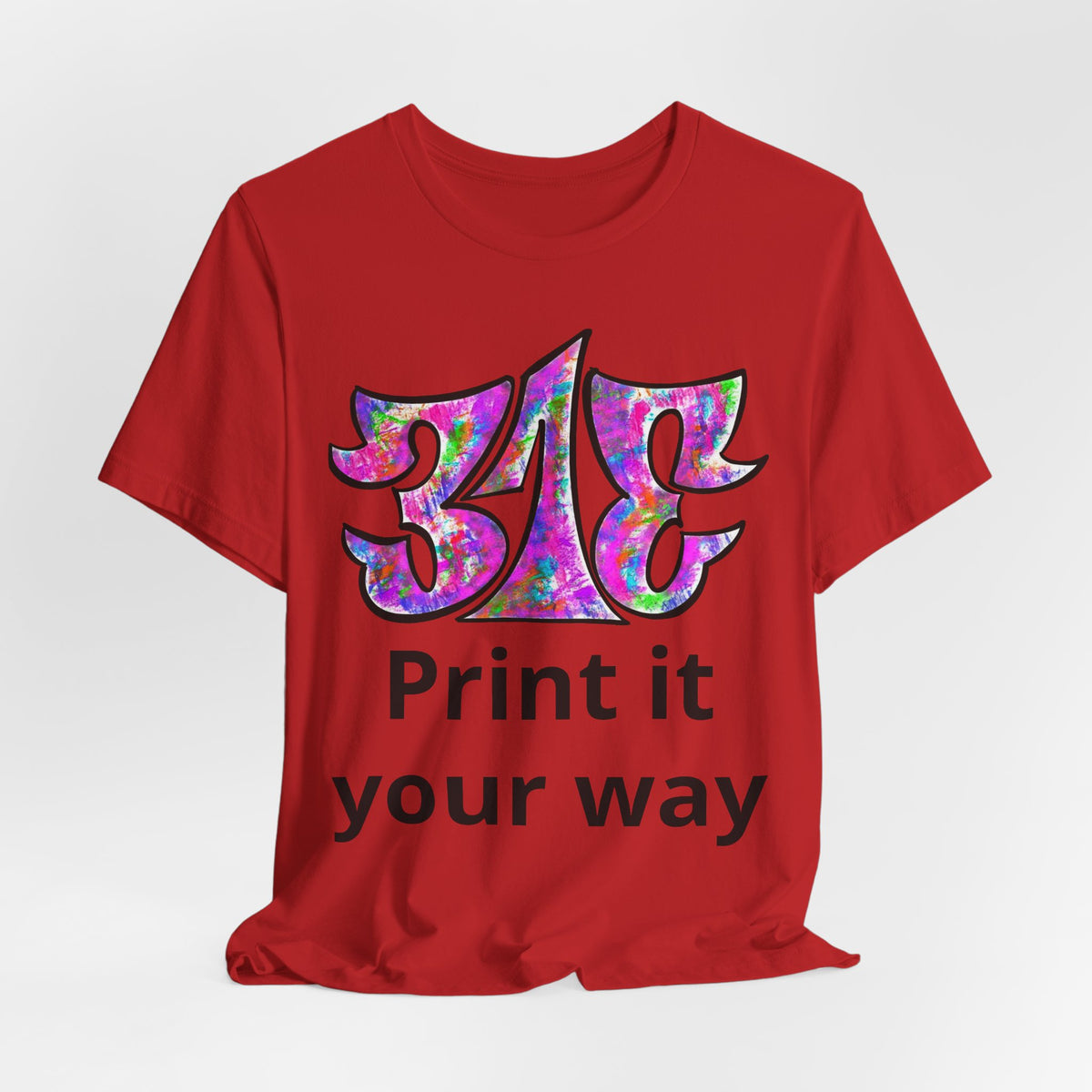 Big Colorful Psychedelic Graphic T-Shirt