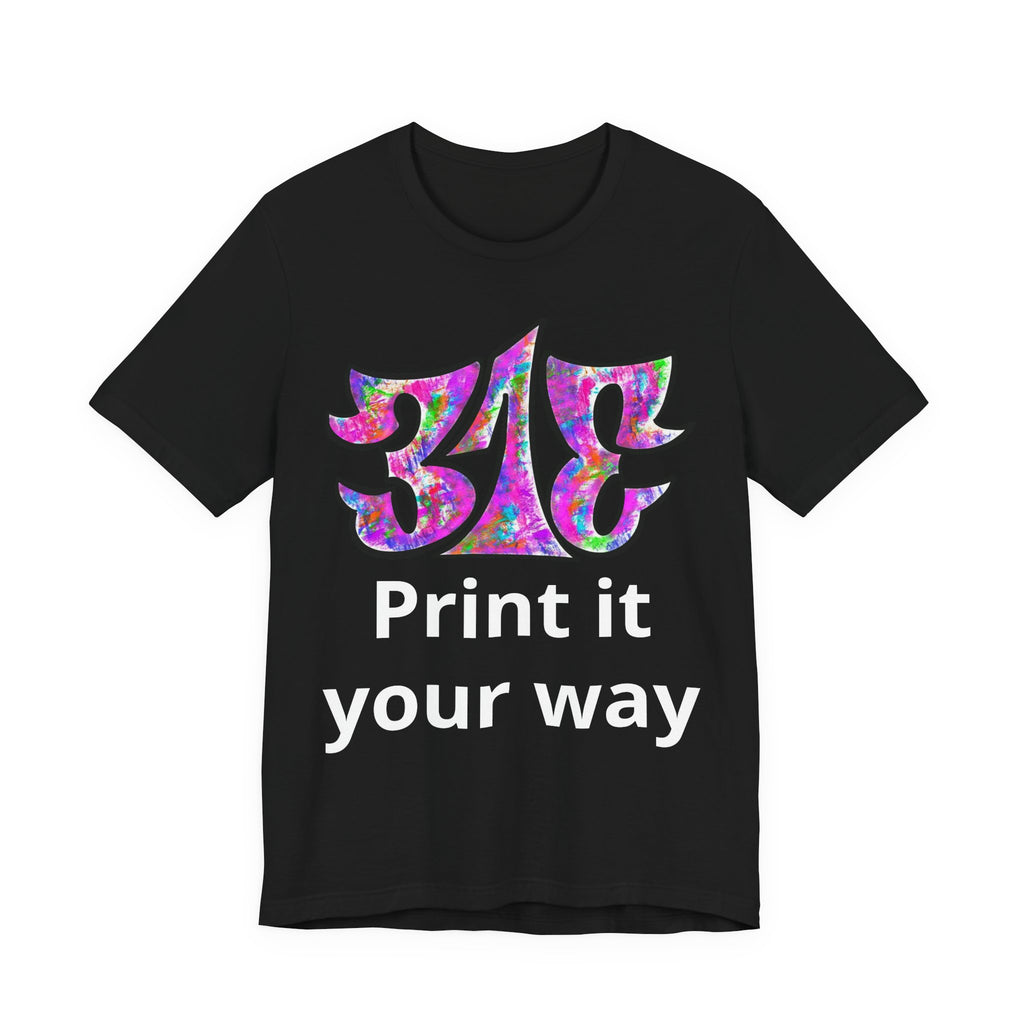 Big Colorful Psychedelic Graphic T-Shirt