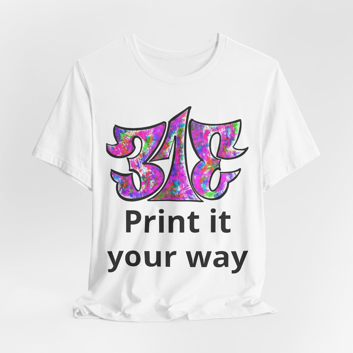Big Colorful Psychedelic Graphic T-Shirt