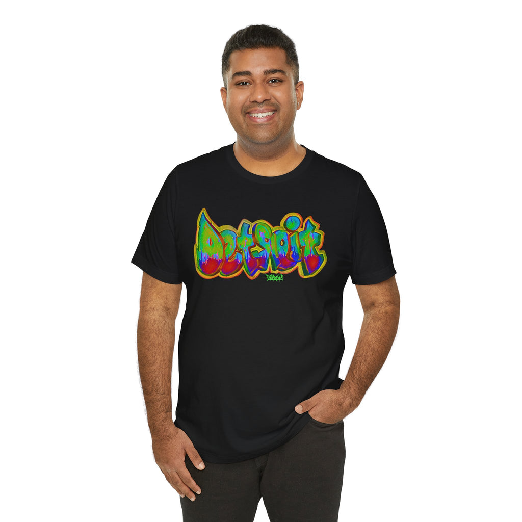 Detroit Graffiti Tee — Colorful Urban Street Art T-Shirt