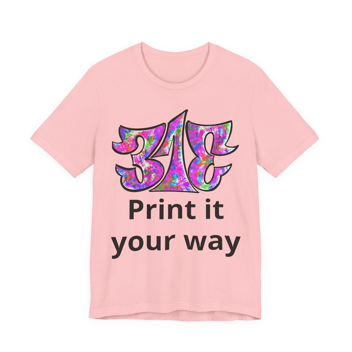 Big Colorful Psychedelic Graphic T-Shirt