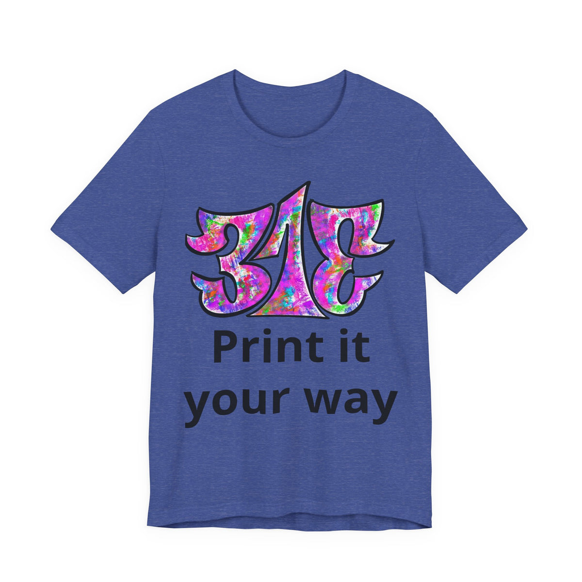 Big Colorful Psychedelic Graphic T-Shirt