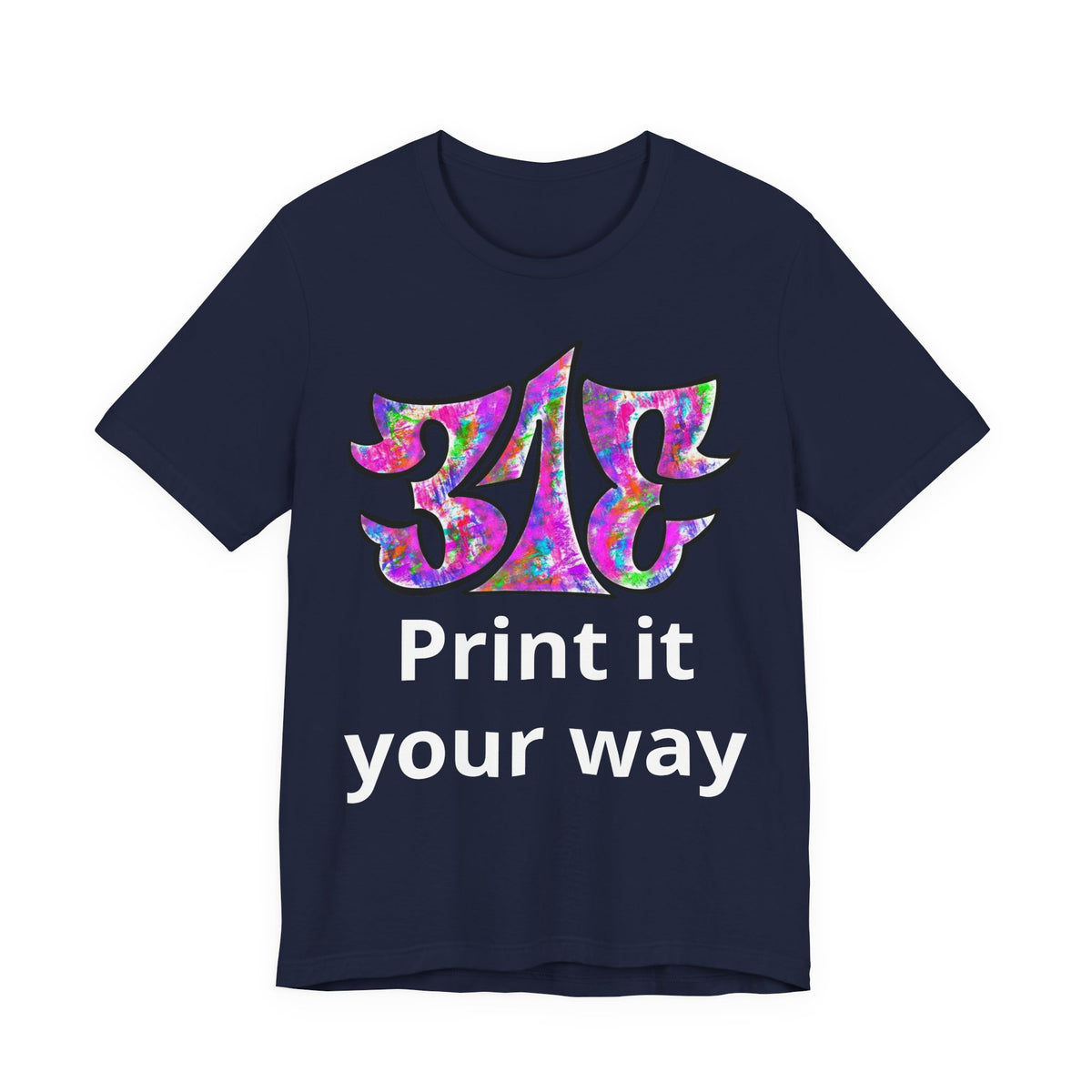 Big Colorful Psychedelic Graphic T-Shirt