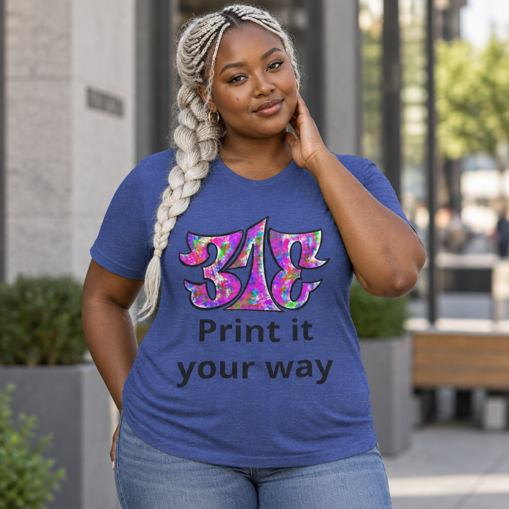Big Colorful Psychedelic Graphic T-Shirt