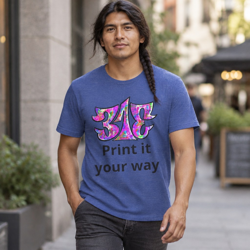 Big Colorful Psychedelic Graphic T-Shirt
