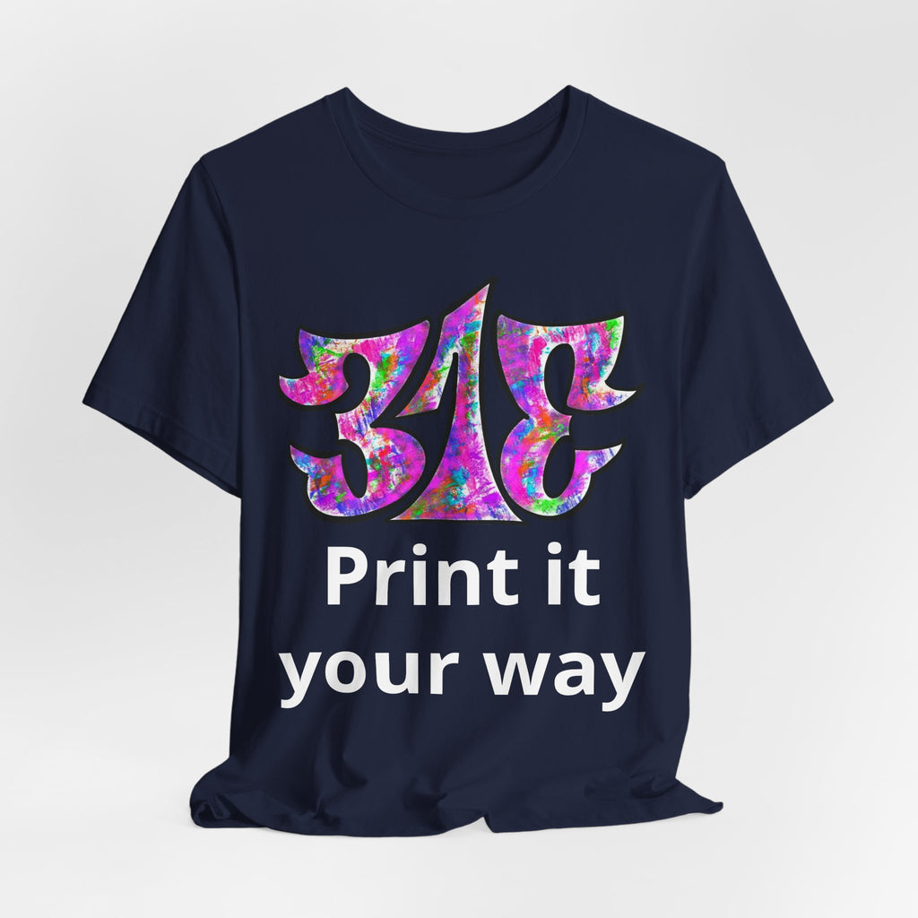 Big Colorful Psychedelic Graphic T-Shirt