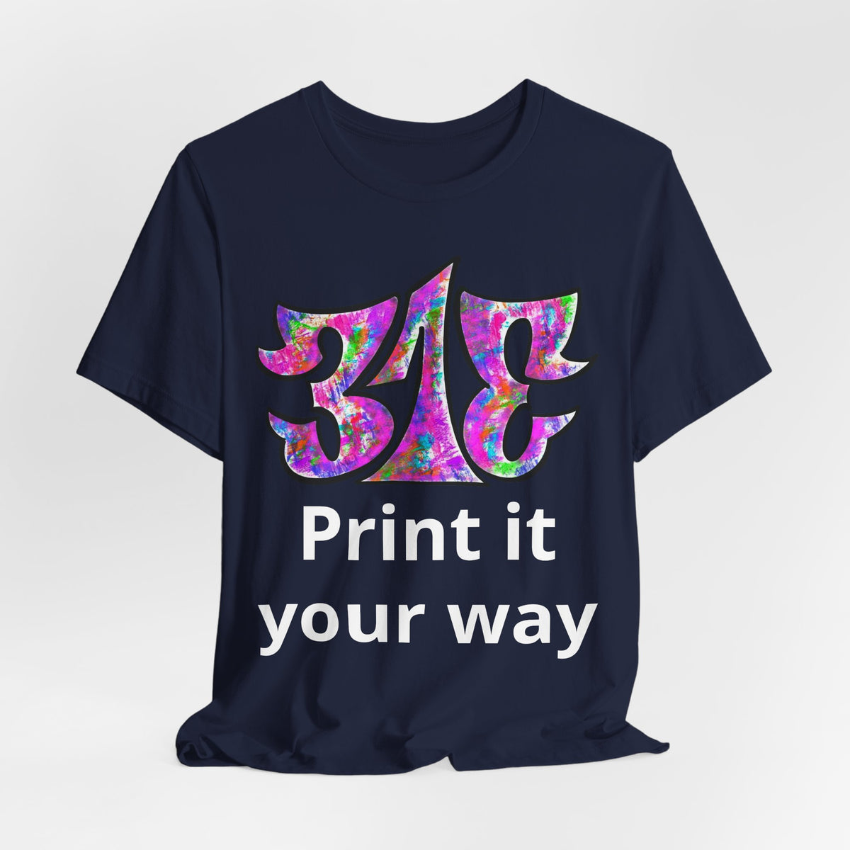 Big Colorful Psychedelic Graphic T-Shirt