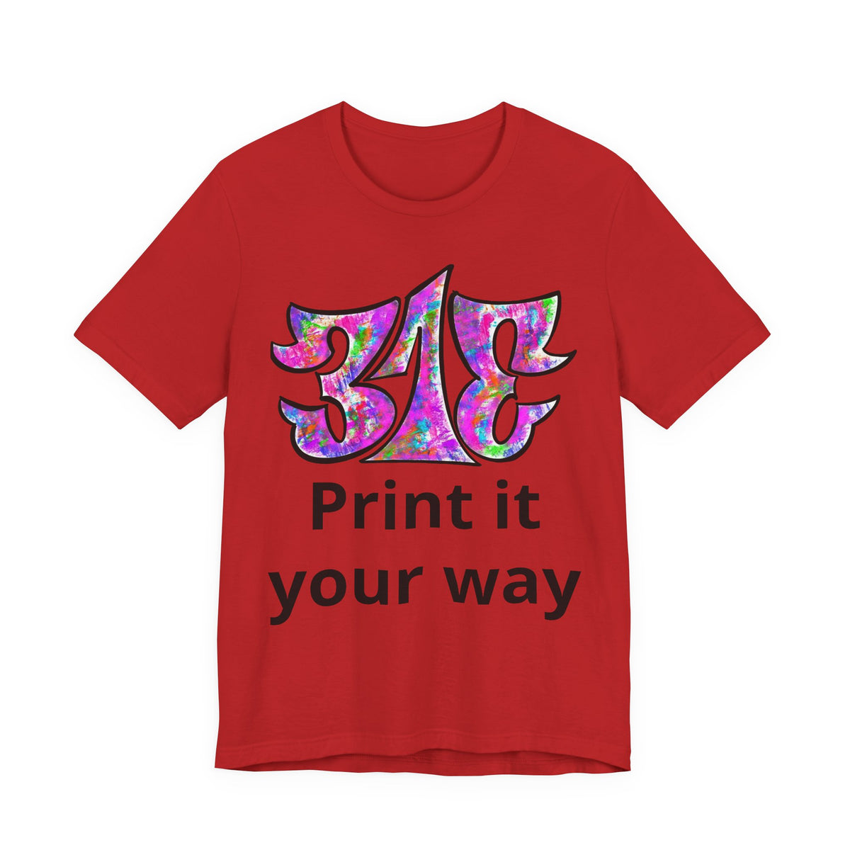 Big Colorful Psychedelic Graphic T-Shirt