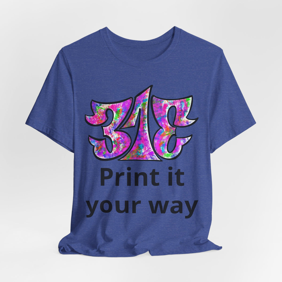 Big Colorful Psychedelic Graphic T-Shirt