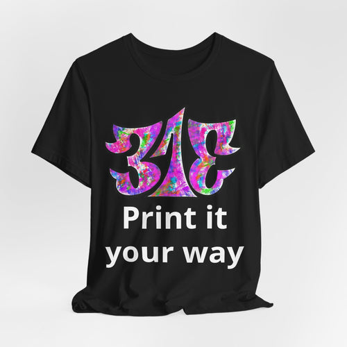 Big Colorful Psychedelic Graphic T-Shirt