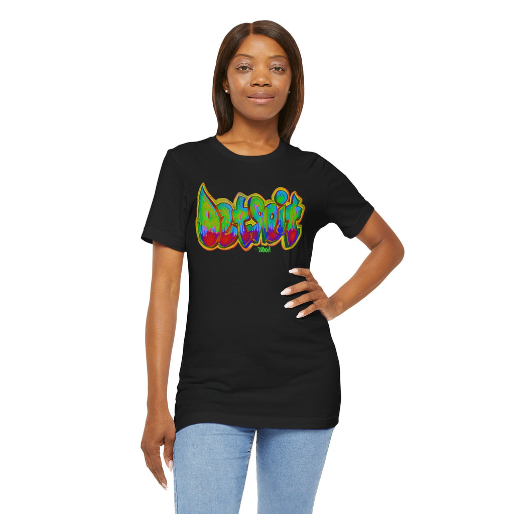 Detroit Graffiti Tee — Colorful Urban Street Art T-Shirt